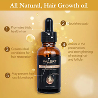 Produits en gros contre la perte de cheveux pour les Africains, 100% naturels et biologiques, sous marque privée, produits de soin capillaire, sérum-huile de croissance capillaire 30ml
