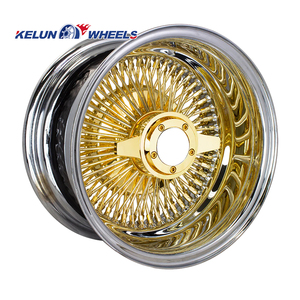 ฝาครอบล้อขนาด 13 14 นิ้ว สีทองลายลวด - Product Image 1