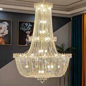 Éclairage décoratif de mariage Salon hall Décor escalier grand lustre en cristal - Product Image 5