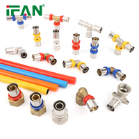 IFAN OEM chauffage par le sol 16mm 18mm 20mm 25mm 26mm 32mm TH Type HVAC multicouche PEX raccords de presse en laiton