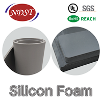 NDST NDST-F500 Cinta de Espuma de Silicona Resistente a Altas Temperaturas, Lámina de Esponja de Celda Cerrada, Aislamiento de Sellado de Alto Voltaje 6kV