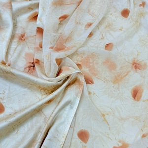 Dames Crêpe De Chine Print Jurk Gemaakt Van 100% Biologische Zijde Eco-Vriendelijke Geweven Stof Met Custom Design Stretch Stijl - Product Image 2