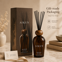 Service de Marque Privée AIKUN : Boîte Cadeau Personnalisée Imprimée, Diffuseur d'Ambiance Moderne à Libération Stable de Parfum pour Promotion de Marque