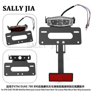 Soporte de matrícula <span class=keywords><strong>corto</strong></span> para motocicleta KTM DUKE 790 890, accesorios de alerón trasero - Product Image 2