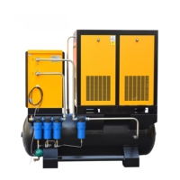 Compresseur d'air industriel portable à piston 3HP, refroidi par air, moteur 220V/380V, 7.5/11/15kW, mini, sans huile, pompe 25 bars