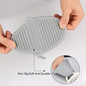 热迷你烤箱手套热垫Potholders硅胶超长烤箱手套和锅架套装，用于厨房烘焙烹饪 - Product Image 3