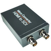 Convertisseur HDMI vers SDI avec boîtier en aluminium, adaptateur BNC 1080P/720P, transmission vidéo jusqu'à 164 pieds/50 m