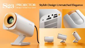 नए डिजाइन s23 मिनी एंड्रॉइड 12 सिस्टम गर्म पोर्टेबल देशी 720p lcd के नेतृत्व वाले वायरलेस लैपटॉप होम थिएटर प्रोजेक्टर - Product Image 2