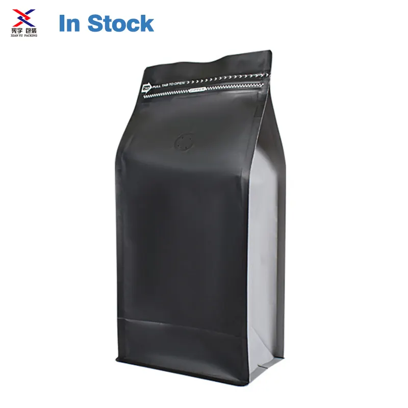 Proveedor de China, bolsa de café con válvula de papel de aluminio con cremallera