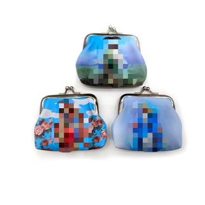Baiyou Printed Coin <b>Purse</b> Blue Green Red Floral Metal Buckle Portable Women's <b>Small</b> Storage Bag - Product Image 1