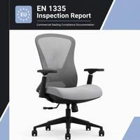 Chaise ergonomique en maille pour la maison et le bureau, pivotante à 360°, chaise de bureau pour ordinateur