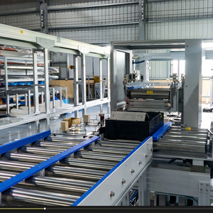 High Efficiency Stainless Steel Belt <b>Roller</b> Conveyor for <b>Large</b>-Scale Battery Manufacturing Modular Design Adjustable Speed - Product Image 1