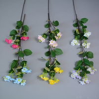 Branche de fleur de jasmin artificielle, nouvelle tendance, petite taille, soie, tige unique, centre de table pour mariage, Saint-Valentin