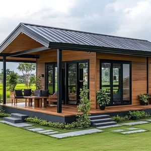 Casa de madera prefabricada contemporánea Casa prefabricada desmontable y expandible Solución de vida ecológica y sostenible - Product Image 1