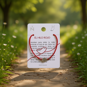 Cavigliera Angelina El Hilo Rojo con Filo Rosso in Acciaio Inossidabile, Amuleto Portafortuna per Bambini, Gioiello Regalo - Product Image 2