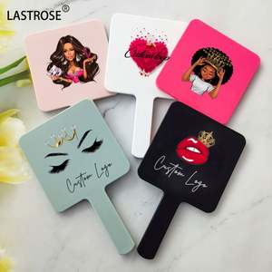 Espejo de Maquillaje con Forma de Corazón y Pedrería, Personalizable con su Logotipo, Espejo Cuadrado para Aplicar Cosméticos - Product Image 5