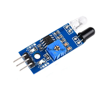 Module de capteur photoréfléchissant pour bricolage Robots de voiture intelligente Distance réglable infrarouge évitement