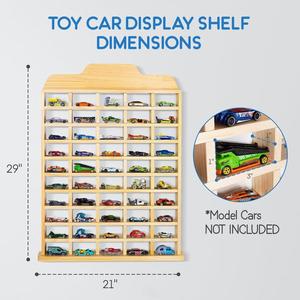 New Design Wholesale Modern Simplicity Wooden Wall-mounted Multi-layer Car Display & Toy Storage <b>Rack</b> for Living Room - Product Image 3