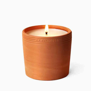 Pot à bougie en terre cuite fait à la main, rustique, décoratif, matériau naturel écologique, durable, résistant à la chaleur, parfait pour la maison - Product Image 6