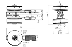 XA75H 18S 드론 75KG 스러스트 페이로드 드론 브러시리스 동축 모터 아날로그 드론 모터 FOC 콤보 - Product Image 5