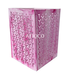 Best Selling New Design Pink Iron Votive Box Style Candle <b>Holder</b> Latest Modern Pink <b>Tealight</b> <b>Holder</b> Attractive T-Light Stand - Product Image 5