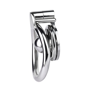 Dispositivo de Castidad Masculina FRRK, Jaula Metálica Plana para Pene, Anillo de Castidad, Cinturón de Bondage, Anillo para Pene, Herramientas Eróticas para Hombres - Product Image 5