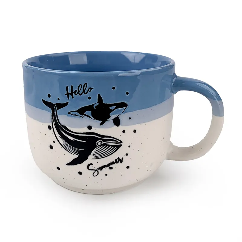 Керамическая кофейная кружка морской Дельфин Морская Черепаха на заказ чайные кружки с логотипом производитель оптовая продажа под заказ фарфоровые чашки