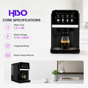 เครื่องชงกาแฟอัตโนมัติหน้าจอสัมผัสอัจฉริยะ พร้อมจาน<span class=keywords><strong>บด</strong></span><span class=keywords><strong>กาแฟ</strong></span>แบบกรวย ควบคุมอุณหภูมิรักษาความร้อน <span class=keywords><strong>บด</strong></span><span class=keywords><strong>กาแฟ</strong></span>แบบแห้ง - Product Image 5