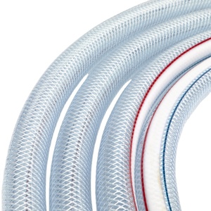 China Factory Seller reinforced 1/4 1/2 1 hose transparent clear pvc single water hose