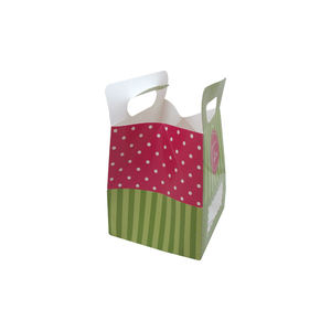 Scatola per Cupcake in carta biodegradabile eco-friendly personalizzata finestra trasparente per la spedizione di profumi alimentari Design stampato - Product Image 4