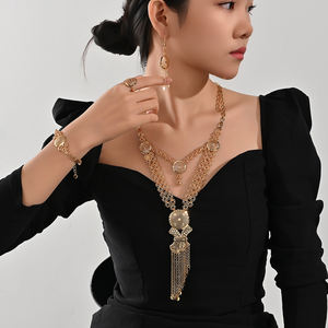 Conjunto de Collar de Cuatro Piezas de Alta Calidad Yiyi, Venta al por Mayor, Conjunto de Joyería, Joyería Elegante para Mujer Estilo Dubái. - Product Image 6