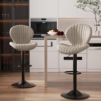Vente en gros de chaise haute de restaurant commercial de luxe moderne en cuir doré gris velours hauteur de comptoir tabourets de bar pour la cuisine
