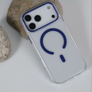 เคสโทรศัพท์กันกระแทกสำหรับ14/15/16/17 PRO MAX ตัวยึดแม่เหล็กคริสตัลใสหรูหรา - Product Image 6
