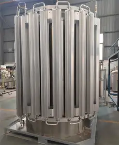Tanque de almacenamiento vertical de oxígeno líquido criogénico de acero inoxidable multicapa de alto vacío para la industria química