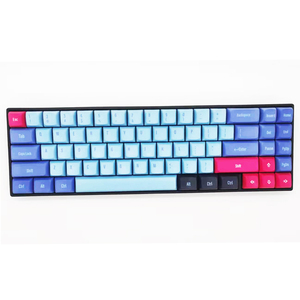 Tecsee Pbt Doppel form Kirsch profile Mechanische Tastatur Tasten kappen OEM-Profil Benutzer definiertes Set Pudding-Tasten kappen <span class=keywords><strong>75</strong></span> Prozent Blau Weiß - Product Image 3