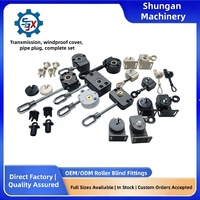 Accessoires pour stores enrouleurs : Embouts de bas de tringle de 20 mm avec anneaux en acier inoxydable