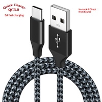 Cable de Datos USB 2.0 (A a C) de Carga Rápida Tipo-C con Trenzado de Nailon, Venta Directa de Fábrica JILIAN