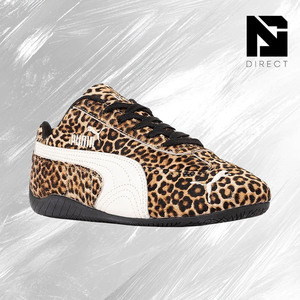 Zapatillas Puma Wmns Speedcat Leopard 'Black Warm White' para caminar, con punta redonda, con cordones, transpirables, para todas las estaciones - Product Image 2