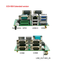 Carte mère industrielle PCIO ITX 100x83mm avec processeur N3350 intégré, carte mère pour appareil portable, mini carte mère pour affichage numérique