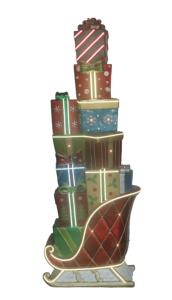 Traîneau avec cadeaux, 10 lumières et 22 bandes lumineuses - Product Image 3