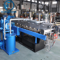Équipement de granulation de plastique recyclé pour fibres textiles et déchets de tissus en PET recyclé