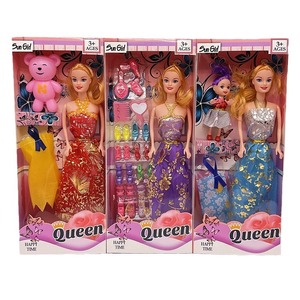 Bambola snodabile a 6 articolazioni da 32 cm, Bambola Principessa alla Moda, Giocattolo per vestire le bambine, Regalo di Compleanno, Confezione Regalo con Vestito, Gonna e Stivali, Bambola Solida - Product Image 1