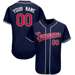 Chemise de sport de style Hip Hop pour jeunes de haute qualité Version de la ville Maillot de baseball avec maille imprimée Polyester Sublimation Logo Number - Product Image 6