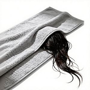 Super Absorbent Quick Dry Striped Bleached Microfiber Hair Drying Towel Soft Hair <b>Turban</b> Wrap <b>for</b> <b>Women</b> Wholesale - Product Image 2