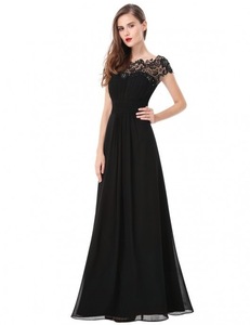 2024 SS donna manica corta elegante abito <span class=keywords><strong>da</strong></span> festa in Chiffon di pizzo lungo Maxi <span class=keywords><strong>abiti</strong></span> <span class=keywords><strong>da</strong></span> <span class=keywords><strong>sposa</strong></span> - Product Image 6