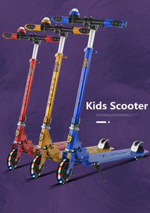 Trottinettes pliantes à trois roues en PU pour enfants, bébés et personnes âgées de 3 à 6 ans, vente en gros - Product Image 5