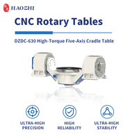 Table inclinable géante à 5 axes HAOZHI |   Table de positionnement DZDC-630-100/100-2600/1100-A26W-A/A axe A-C compatible FANUC MITSUBISHI HNC SYNTEC