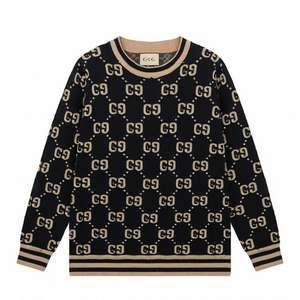 High Quality Custom Logo Men's <b>Vintage</b> Wool Sweatshirt Ralph Thick Knit Slim <b>Jumper</b> with Jacquard Warm Horse Casual Pullover - Product Image 2