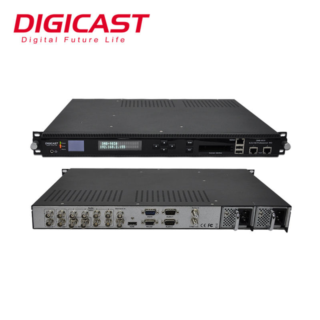 DMB-9030 Full HD 4:2:2 10bit H.264 Low Latency Satellite Decoder with CI Decryption for Live Football Match Hotell