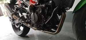 Ligne d'échappement Slip-on complète, 51mm, avec collecteur avant, pour moto de course, <span class=keywords><strong>Kawasaki</strong></span> 400, Ninja 400, <span class=keywords><strong>Z400</strong></span> (2018, 2019, 2020) - Product Image 6